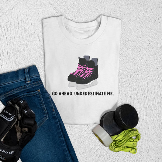 Youth Underestimate Skates T-Shirt White / S T-Shirt