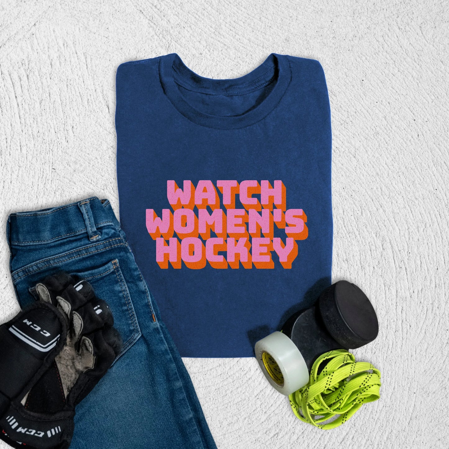 Youth Watch Women's Hockey T-Shirt S / Navy Kids clothes