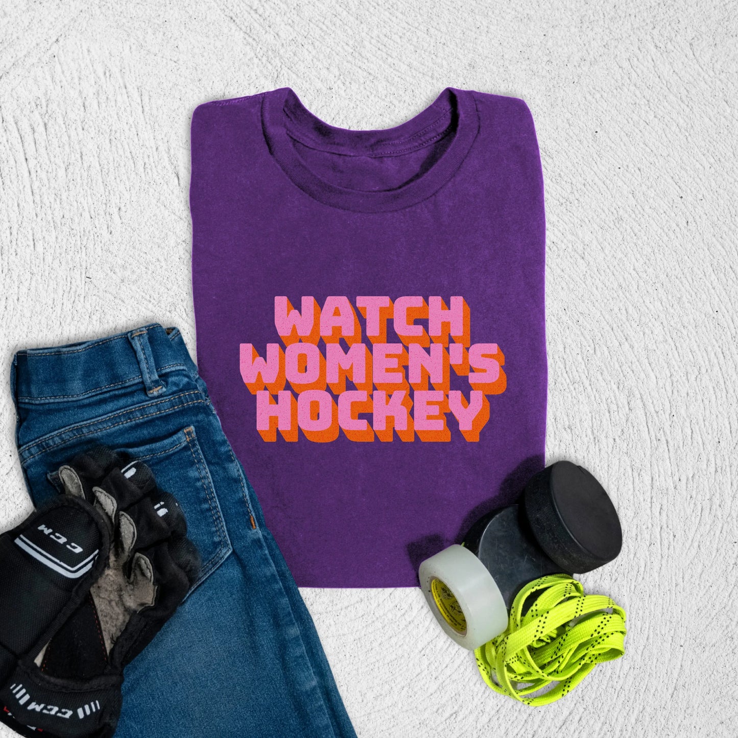 Youth Watch Women's Hockey T-Shirt S / Team Purple Kids clothes