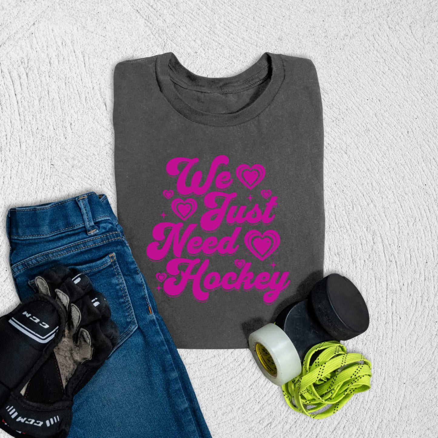 Youth We Need Hockey T-Shirt Asphalt / S Kids clothes