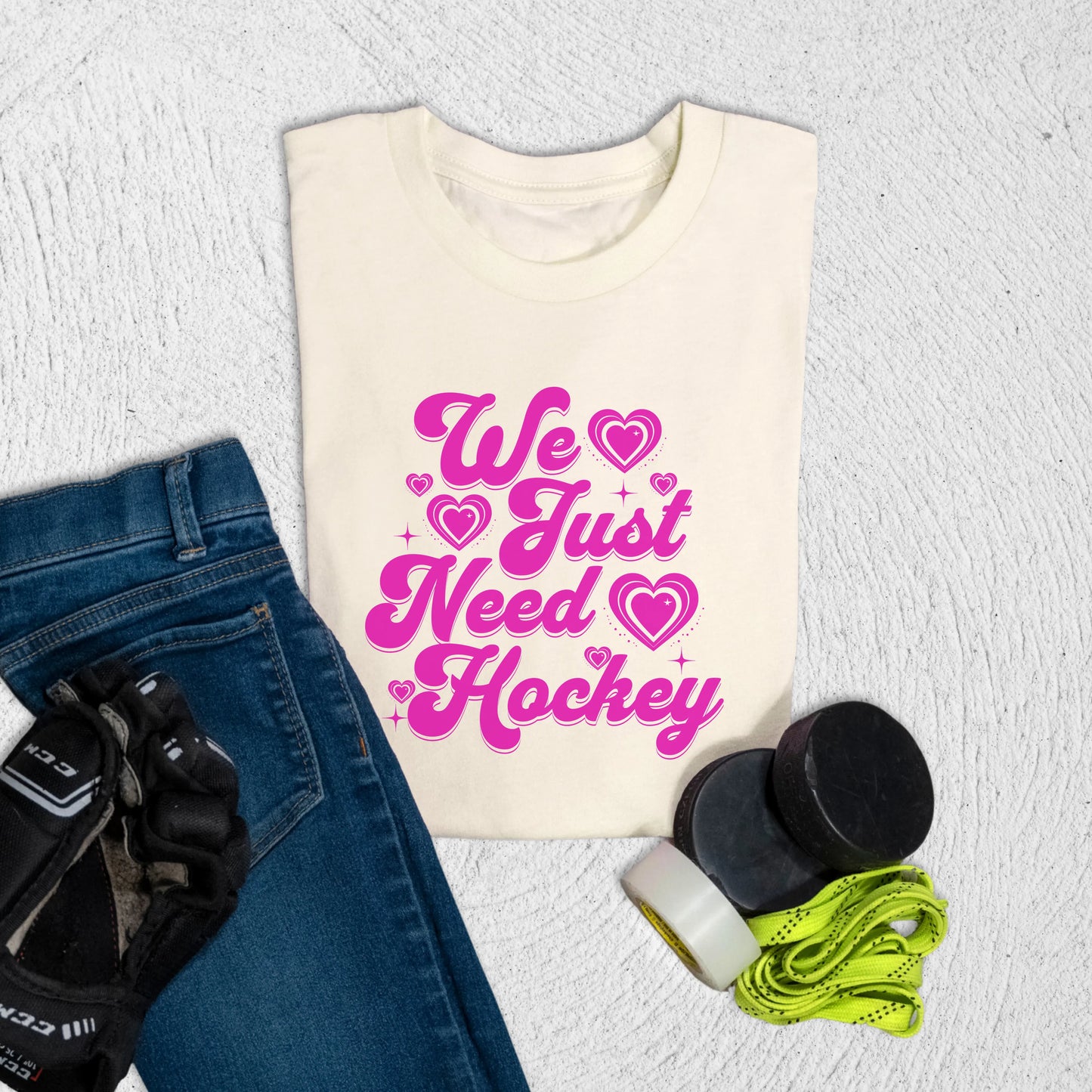 Youth We Need Hockey T-Shirt Natural / S Kids clothes