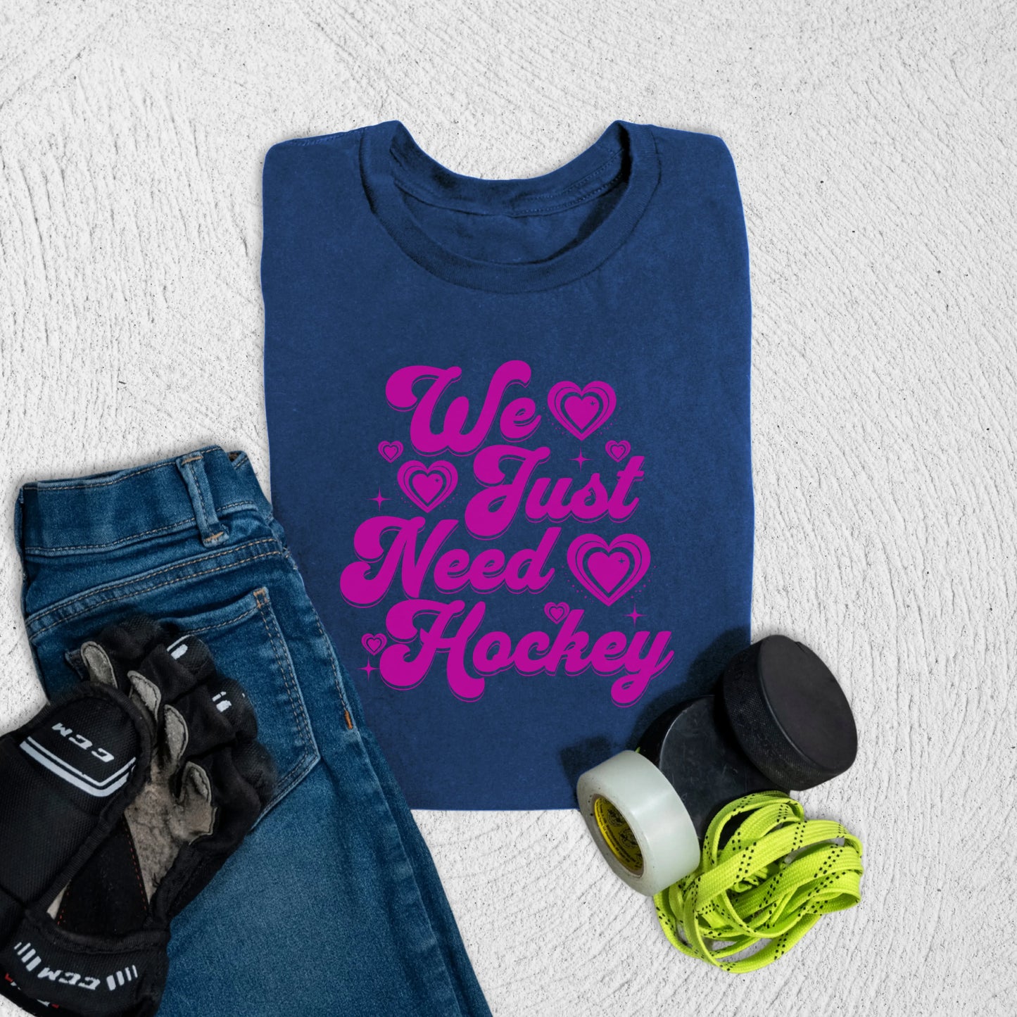 Youth We Need Hockey T-Shirt Navy / S Kids clothes
