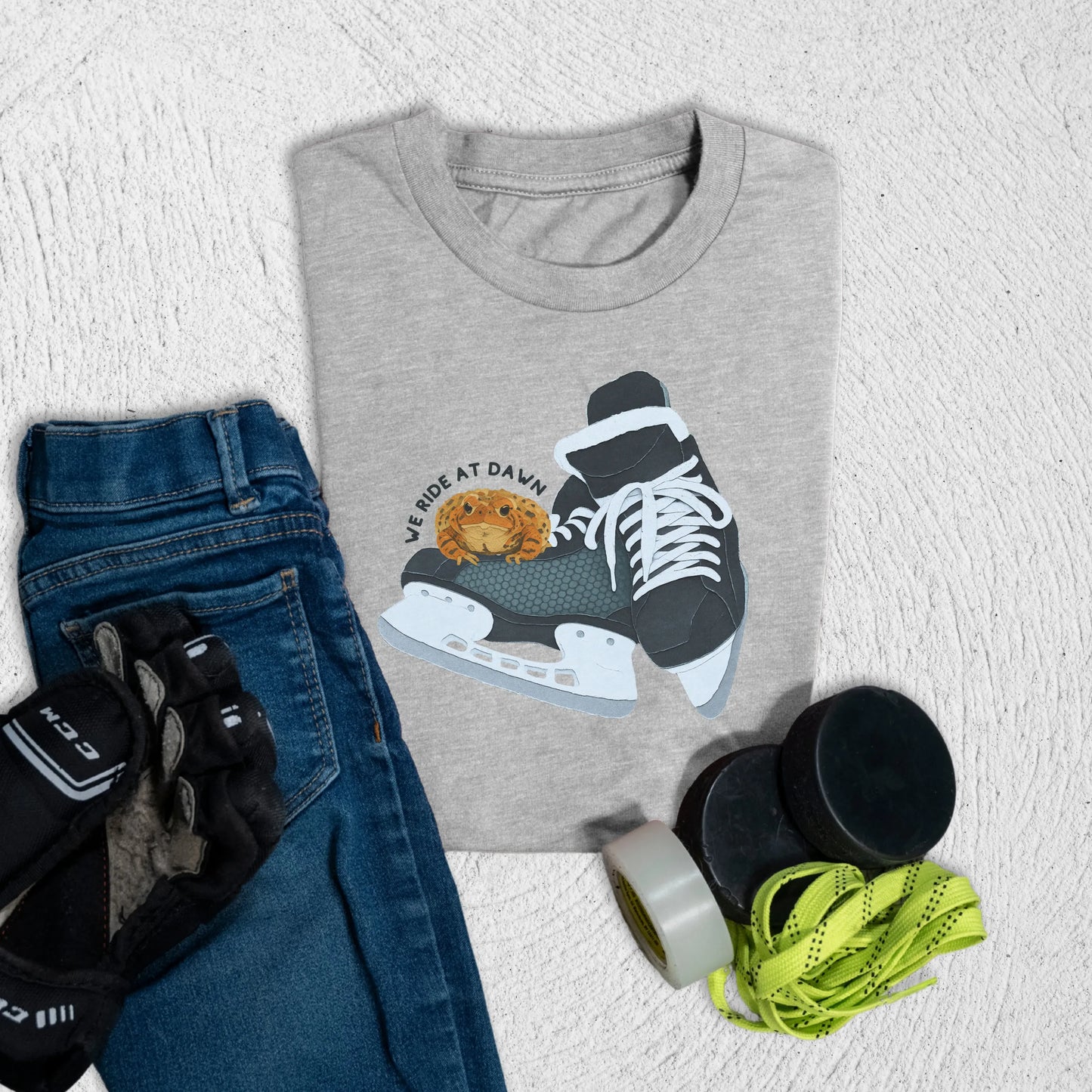 Youth We Ride at Dawn T-Shirt S / Athletic Heather Kids clothes