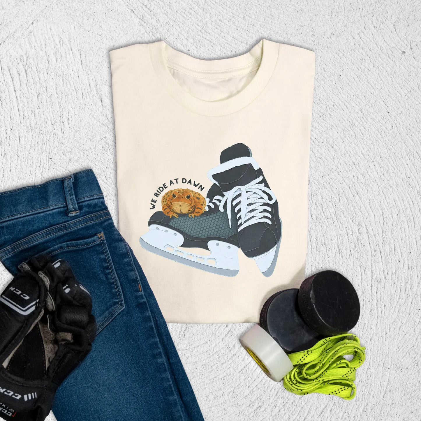 Youth We Ride at Dawn T-Shirt S / Natural Kids clothes