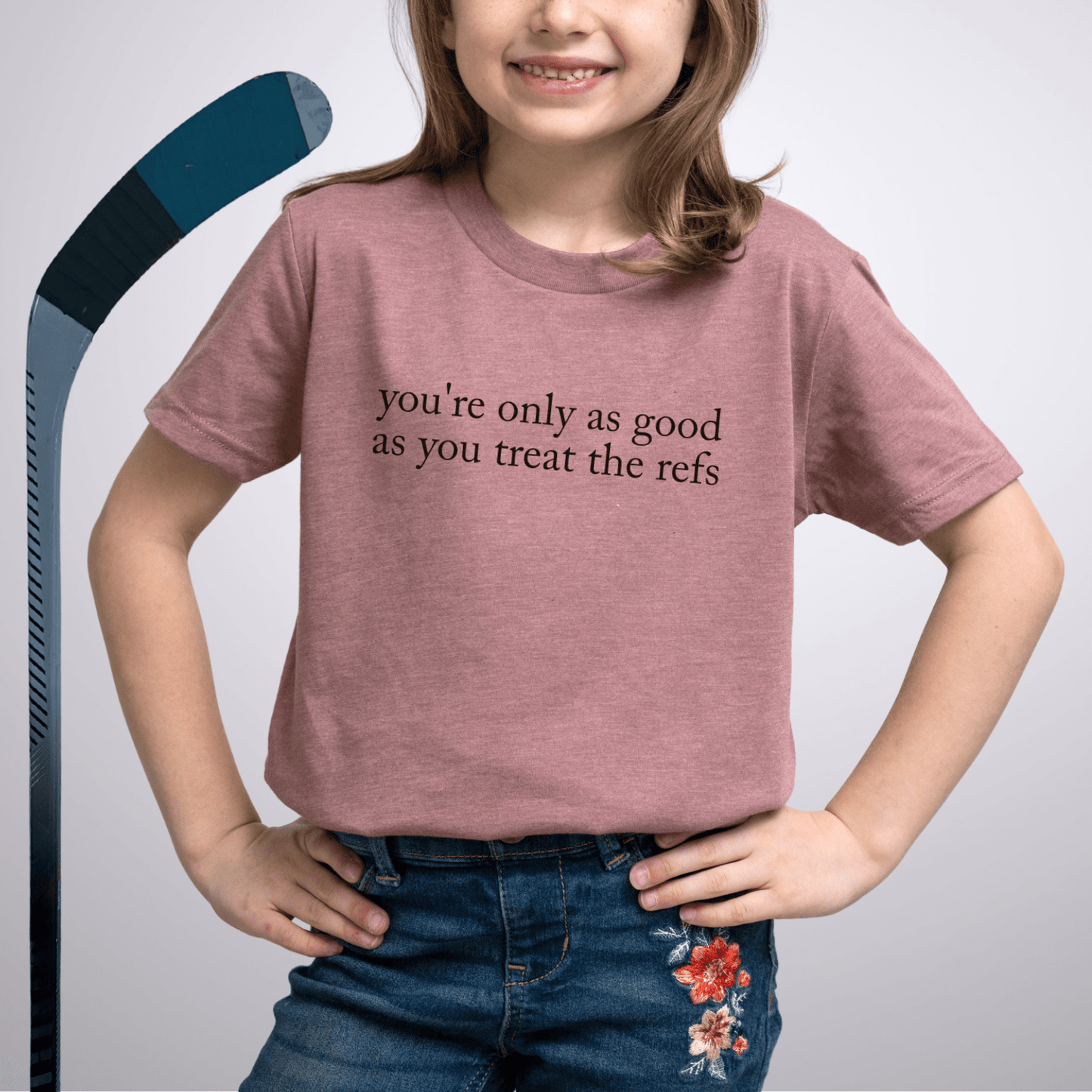 Youth You're Only As Good As You Treat The Refs T-Shirt Heather Mauve / S Kids clothes